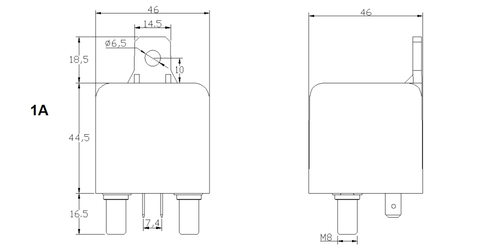Outline dimension-NO
