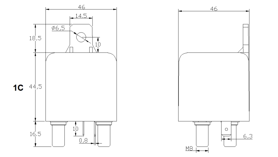 Outline dimension-CO
