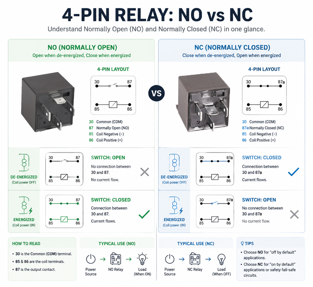 4 Pin SPST Car Relay Manufacturer in China - Foocles Auto Relay